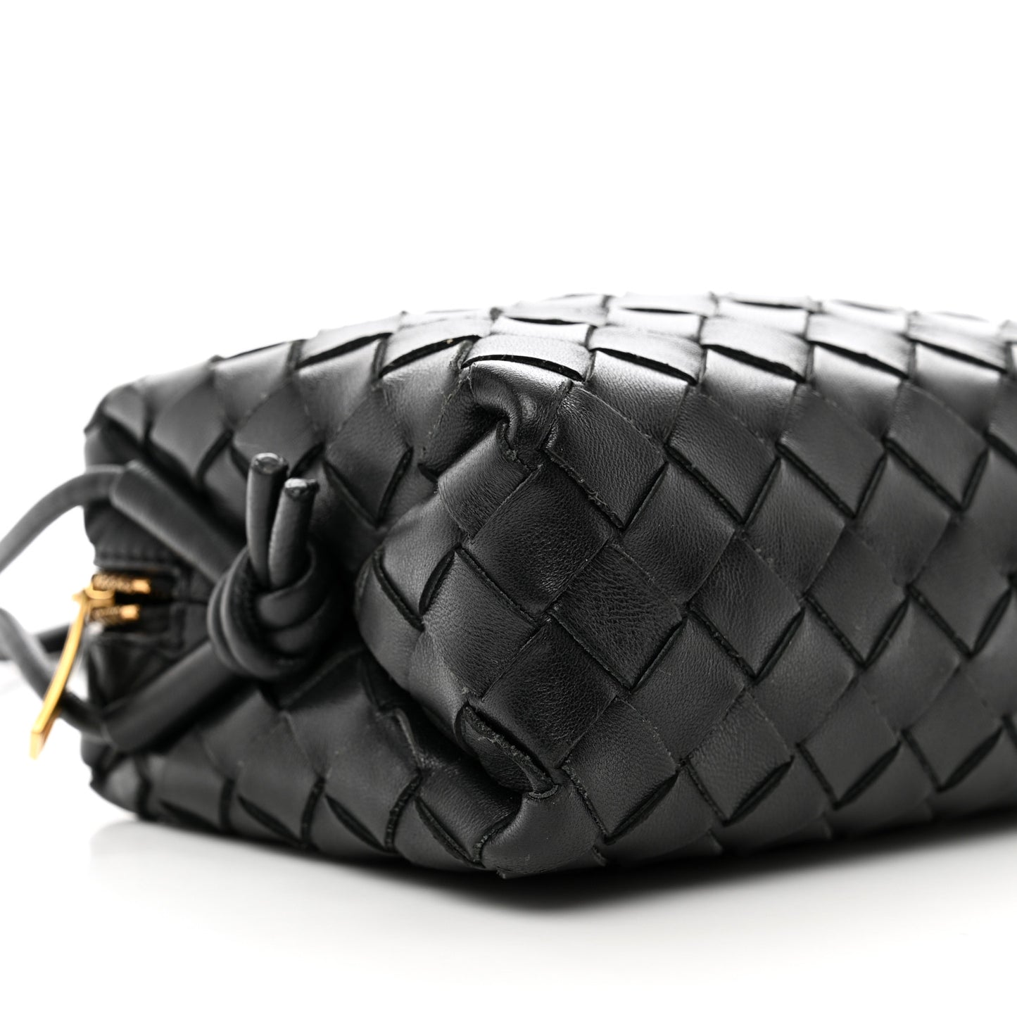 Nappa Intrecciato Mini Loop Camera Bag Black