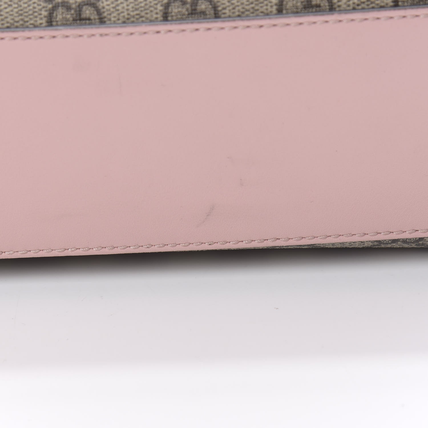 Gucci GG Supreme Monogram Calfskin Medium Padlock Shoulder Bag Beige Perfect Pink 12 of 14