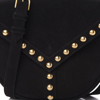 Saint Laurent Suede Y Studs Crossbody Bag Black 13 of 13