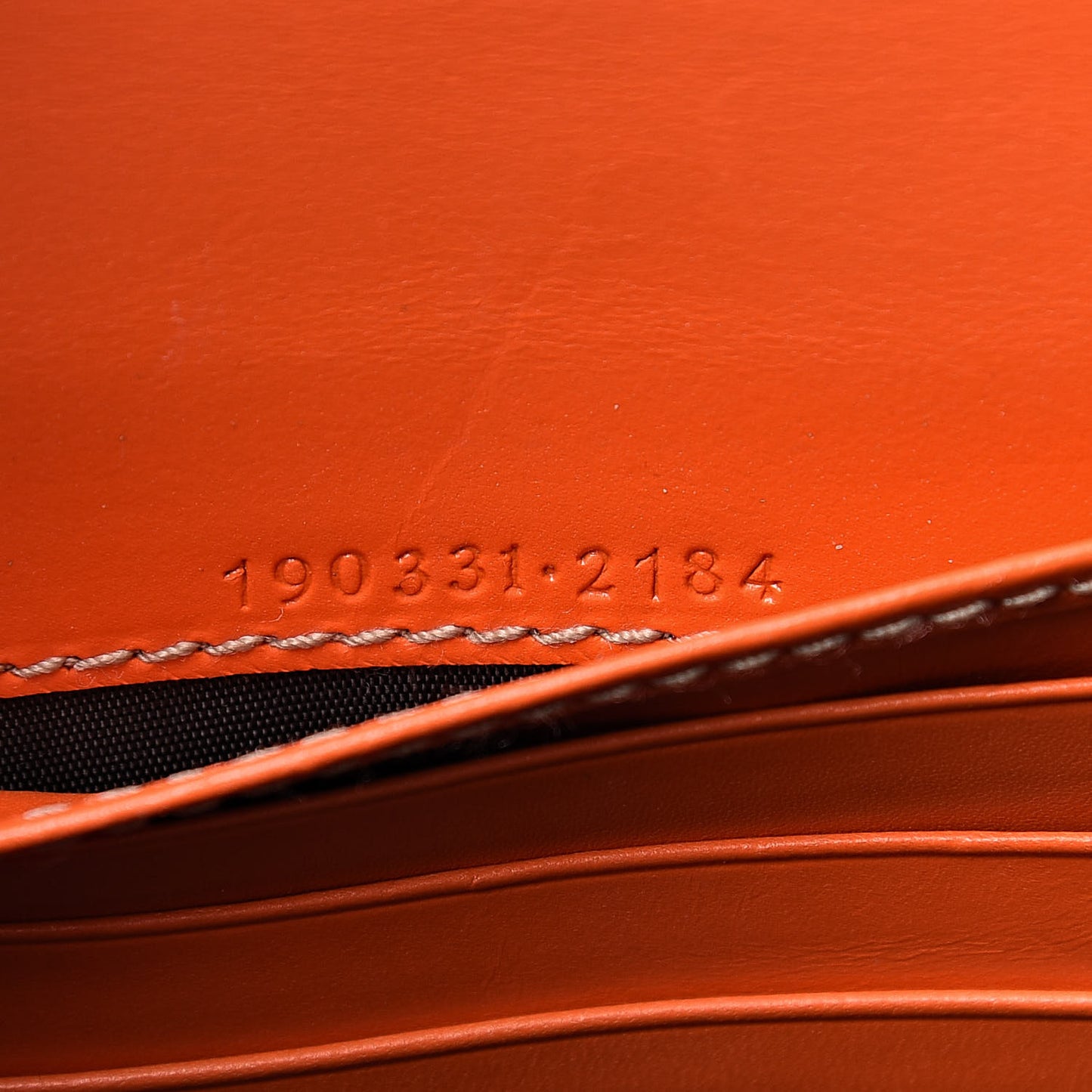 GG Plus Monogram Web Stripe Joy Card Case Wallet Orange White