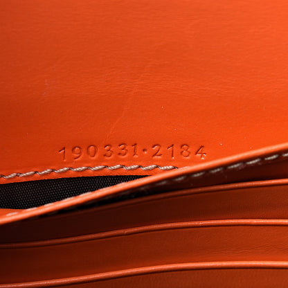 Gucci GG Plus Monogram Web Stripe Joy Card Case Wallet Orange White 7 of 15