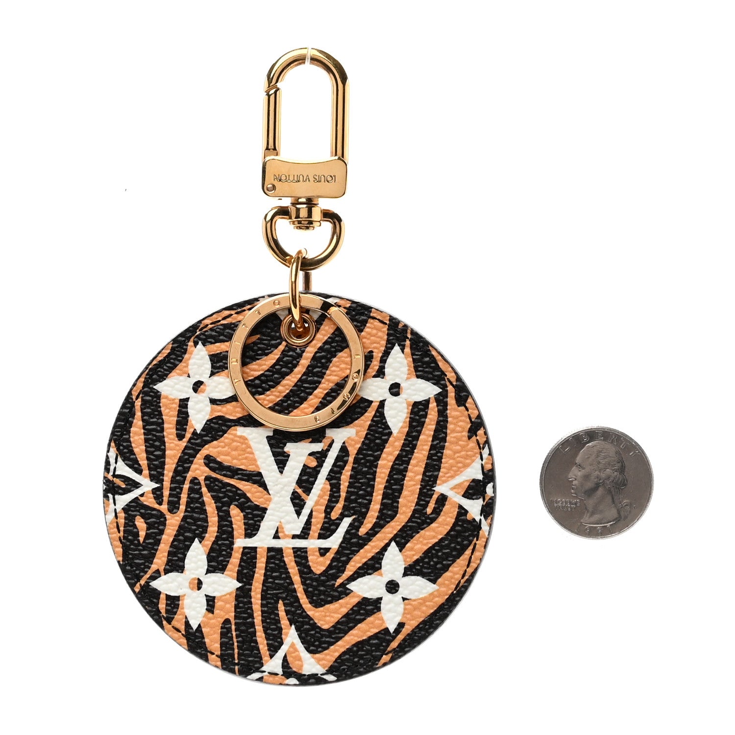Louis Vuitton Monogram Giant Jungle Bag Charm Key Holder Black 2 of 4