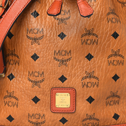 MCM Visetos Drawstring Bucket Bag Brown 8 of 15