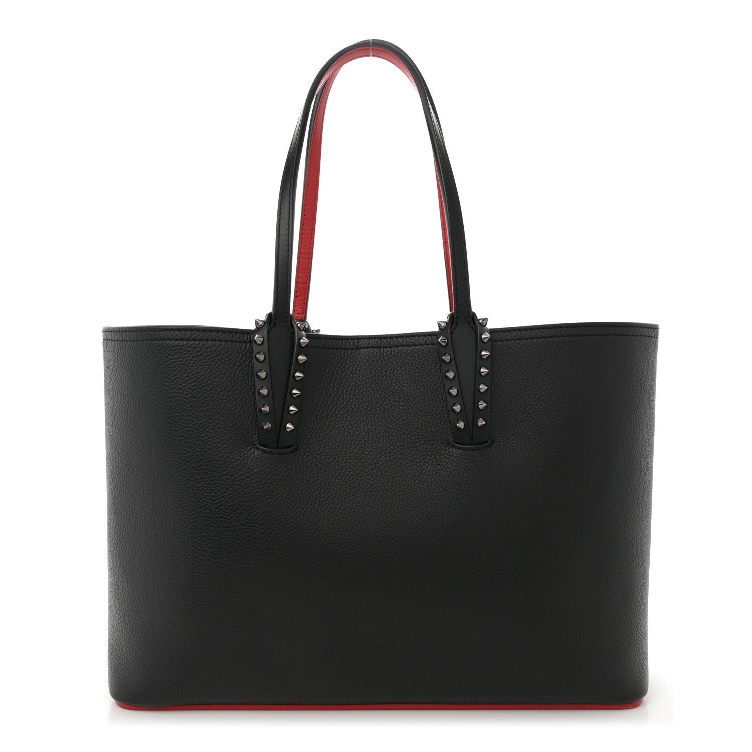 Christian Louboutin Calfskin Empire Spikes Small East West Cabata Tote Black 1 of 11