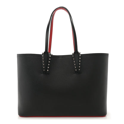 Christian Louboutin Calfskin Empire Spikes Small East West Cabata Tote Black 1 of 11
