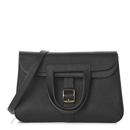 Hermes Taurillon Clemence Halzan 31 GM Black 1 of 11