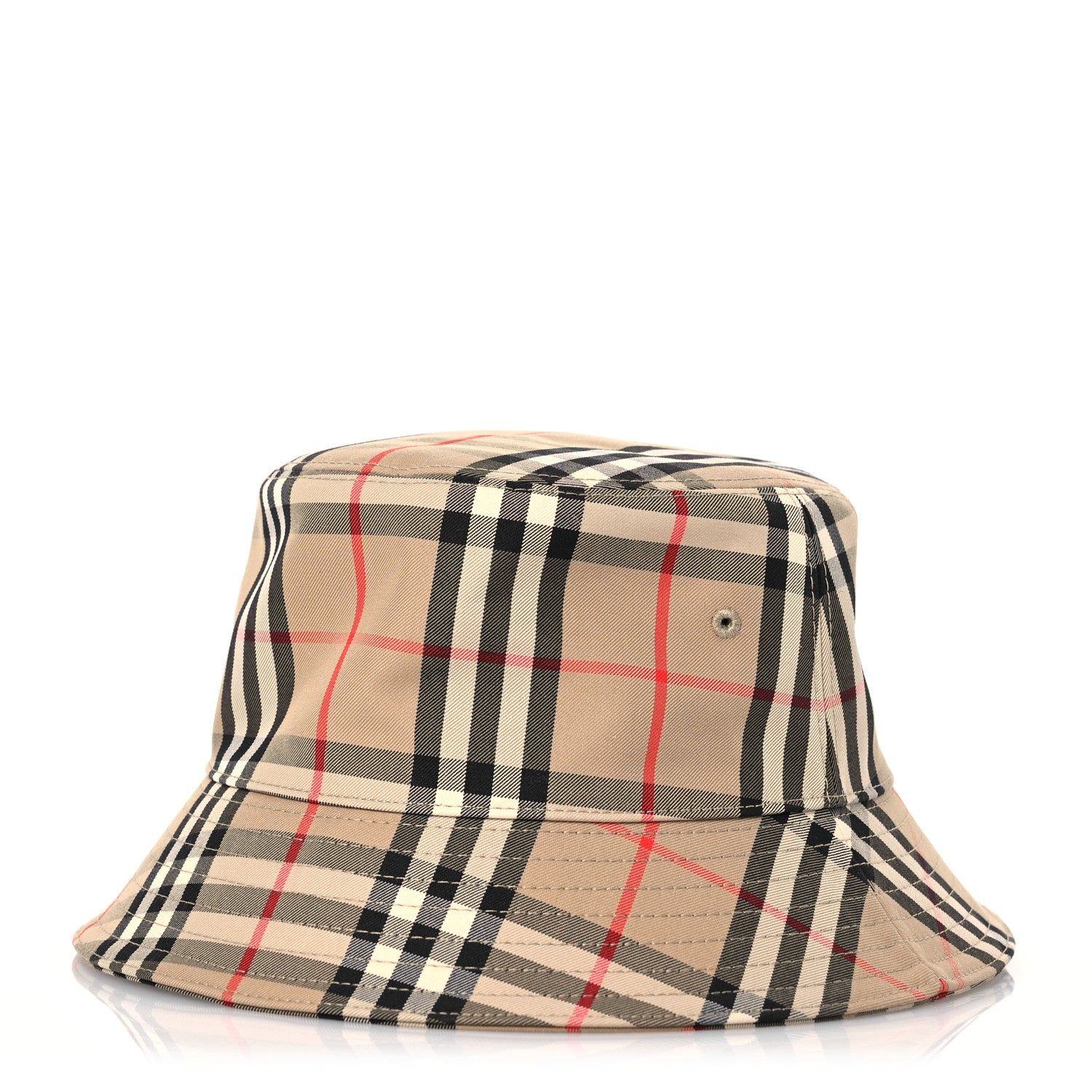 Burberry Technical Cotton Vintage Check Bucket Hat M Archive Beige 1 of 10