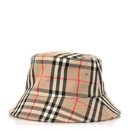 Burberry Technical Cotton Vintage Check Bucket Hat M Archive Beige 1 of 10