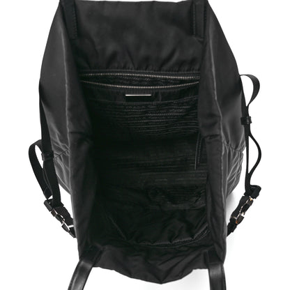 Prada Tessuto Soft Calf Nylon Tote Black 5 of 11
