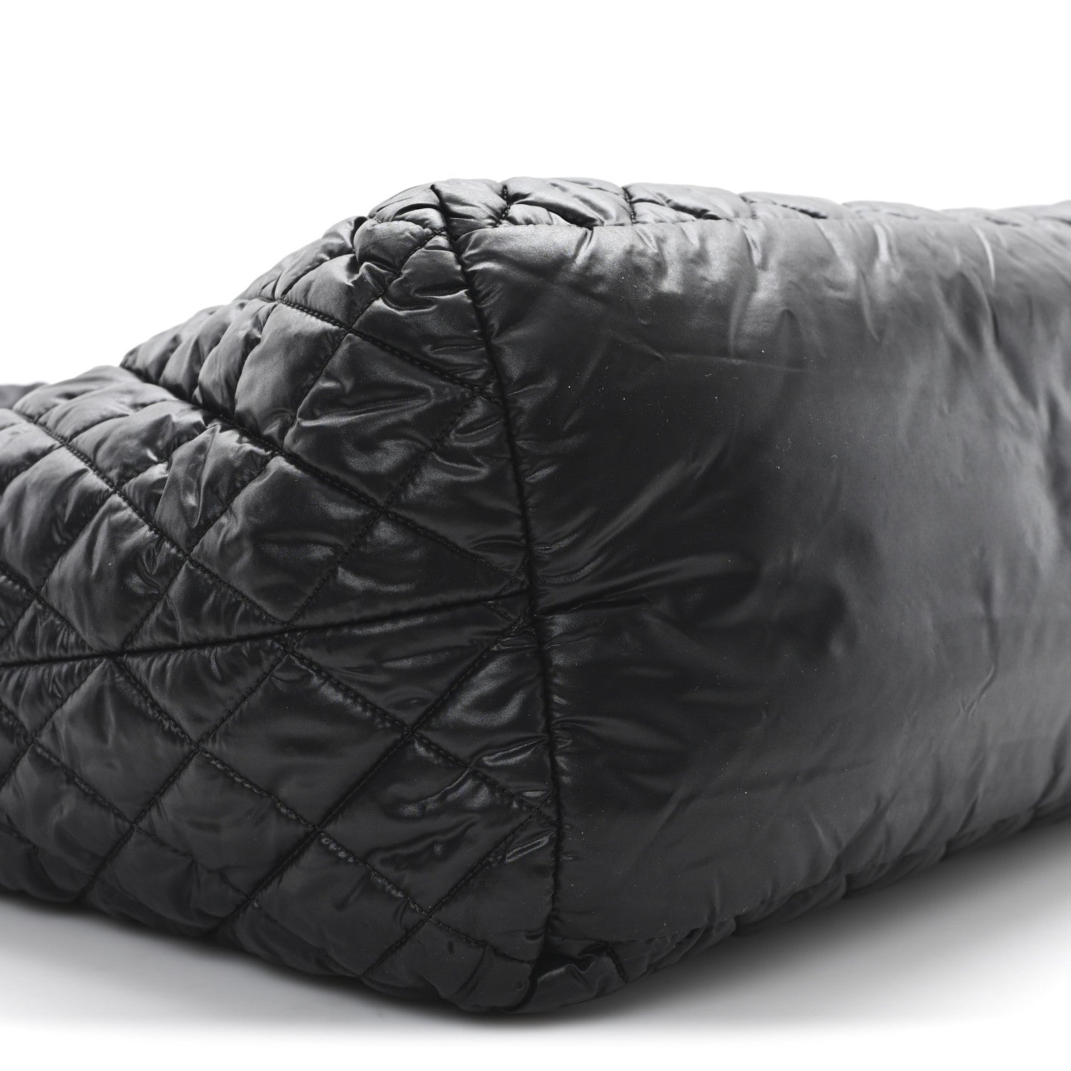 Chanel Nylon Quilted Large Coco Cocoon Tote Black 9 of 11