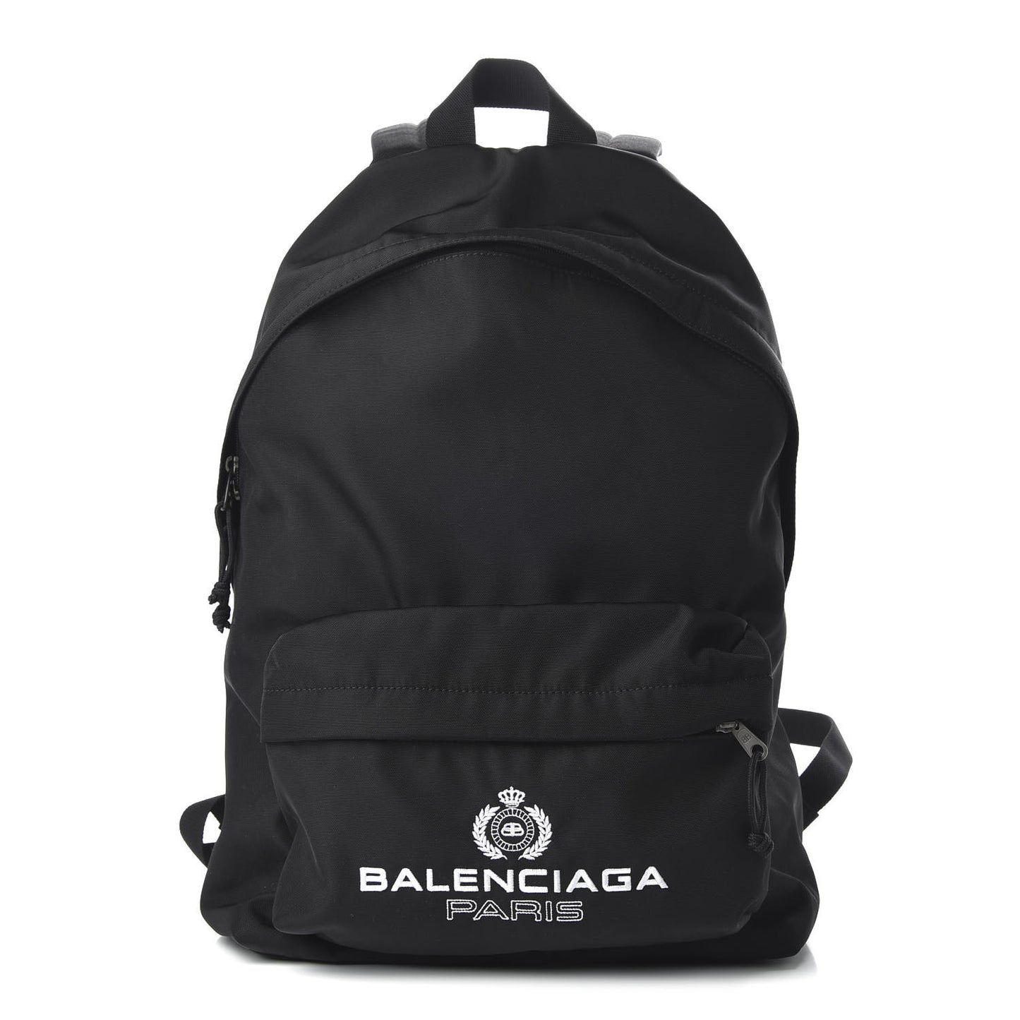Nylon Crest Logo Explorer Backpack Black