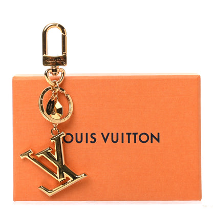 Louis Vuitton LV Facettes Bag Charm Key Holder Gold 4 of 4