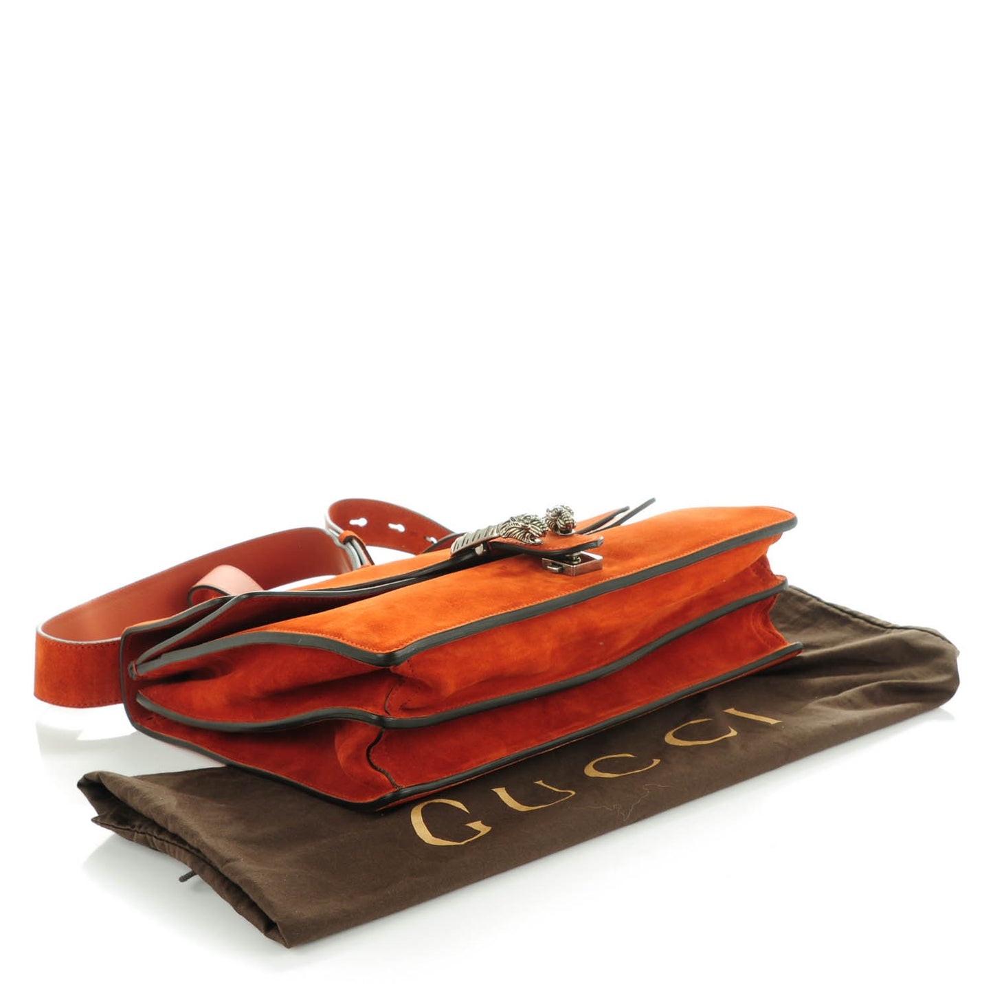 Suede Medium Dionysus Messenger Bag Deep Paprika