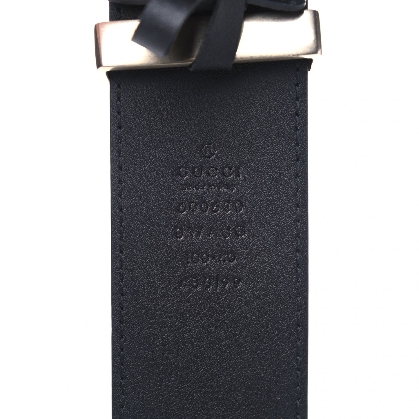 Calfskin Ceramic Glass Double G 40mm Belt 100 40 Black Multicolor