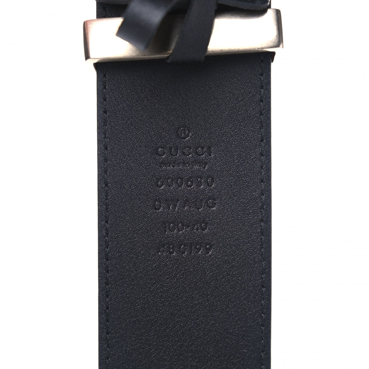 Gucci Calfskin Ceramic Glass Double G 40mm Belt 100 40 Black Multicolor 4 of 5