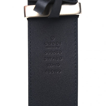 Gucci Calfskin Ceramic Glass Double G 40mm Belt 100 40 Black Multicolor 4 of 5