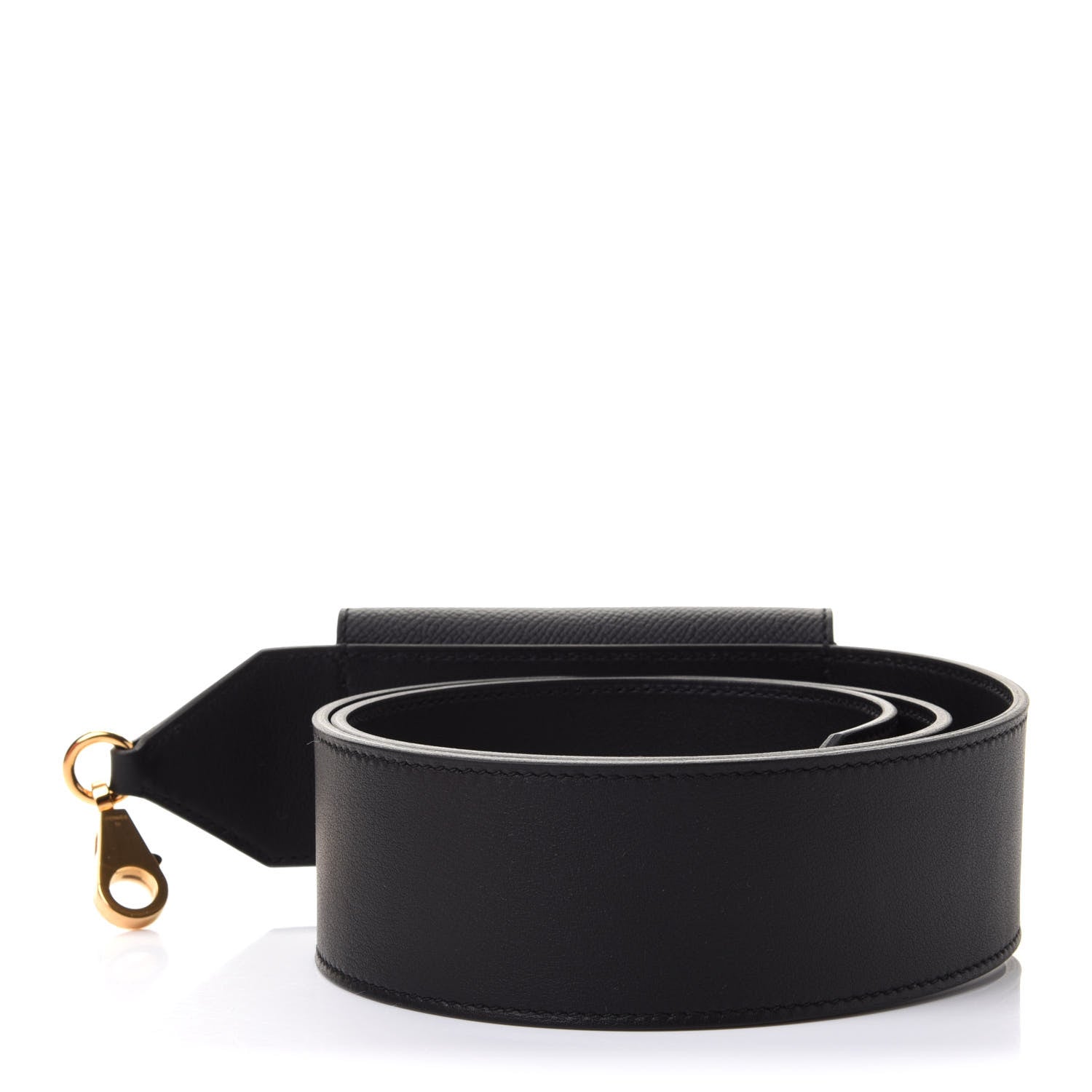 Hermes Swift Epsom Pocket Kelly Shoulder Strap Black 2 of 7
