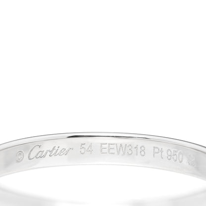Cartier Platinum 2.5mm D'Amour Wedding Band Ring 54 6.75 3 of 4