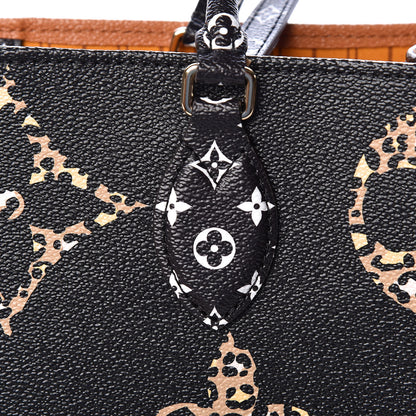 Louis Vuitton Monogram Giant Jungle Onthego GM Black 9 of 9