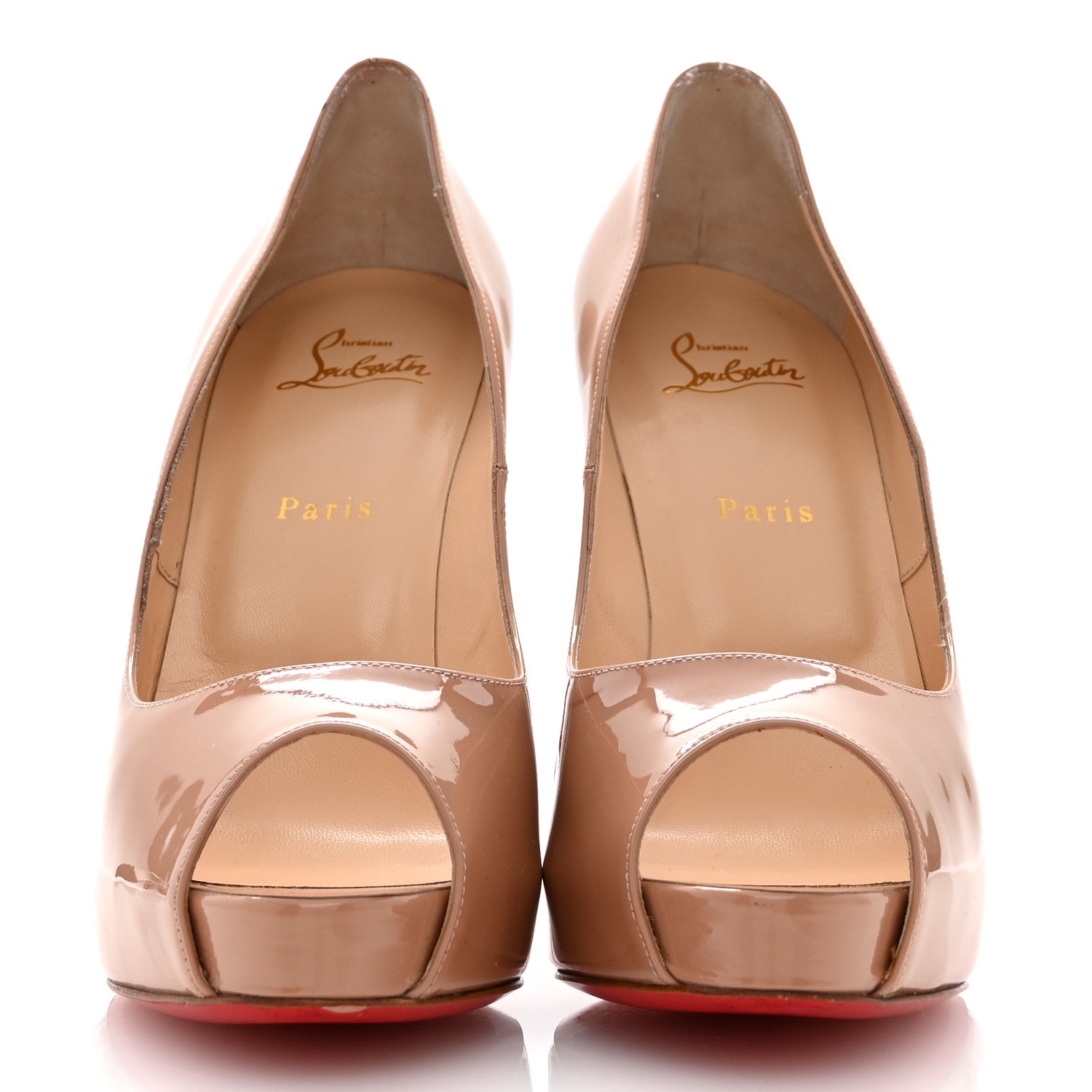 Christian Louboutin Patent New Very Prive 120 Pumps 41.5 Nude 3 of 11