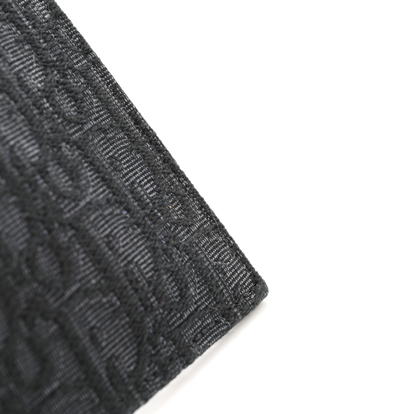 Oblique Jacquard A5 Flat Pouch Wristlet Black