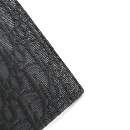 Christian Dior Oblique Jacquard A5 Flat Pouch Wristlet Black 8 of 9
