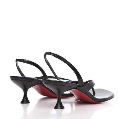 Christian Louboutin Kid Taralita 55 Thong Sandals 37 Black 4 of 8