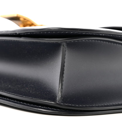 Celine Box Calfskin Medium Classic Box Flap Bag Navy 10 of 14