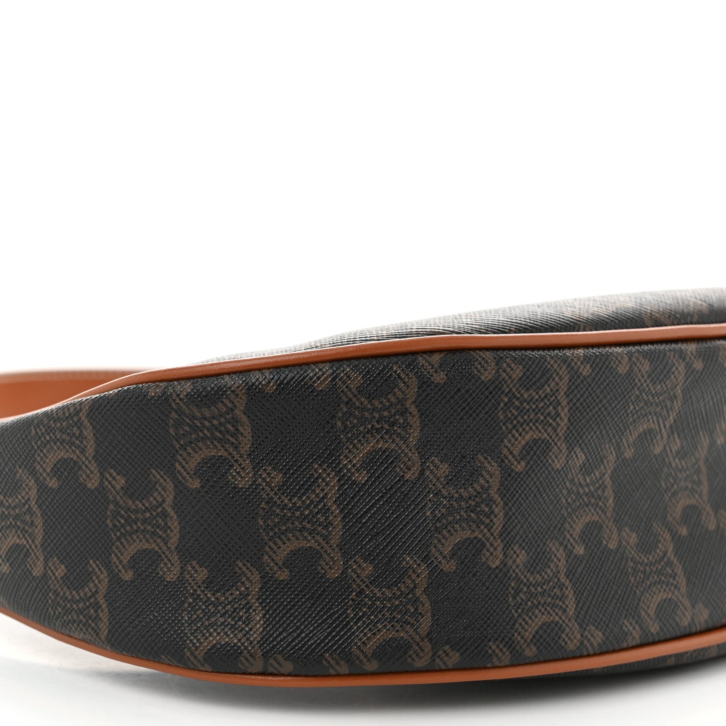 Triomphe Canvas Calfskin Ava Shoulder Bag Tan