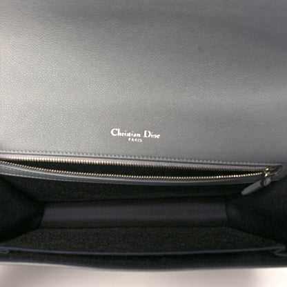 Christian Dior Grained Calfskin Large Diorama Flap Bag Grey 5 of 9