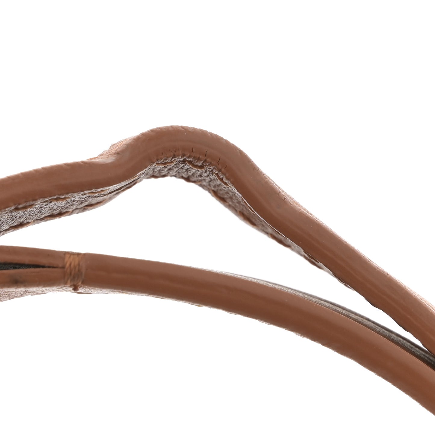 Calfskin Coco Eyelets Small Flap Bag Camel