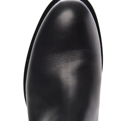 Louis Vuitton Calfskin Overdrive Flat High Boots 38.5 Black 8 of 10