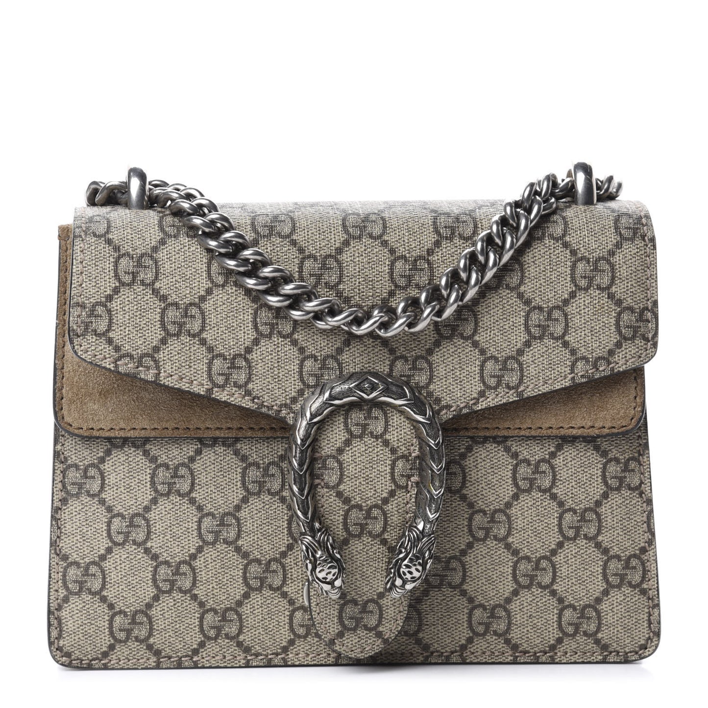GG Supreme Monogram Mini Dionysus Shoulder Bag Taupe