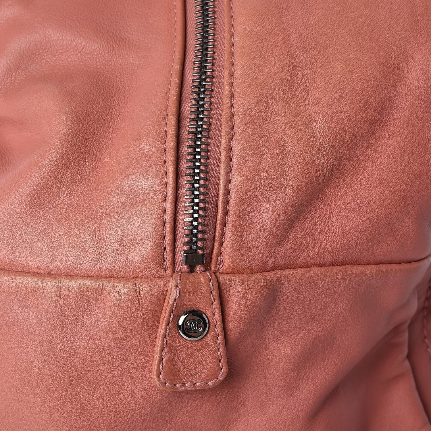 Chanel Smooth Calfskin Medium Luxe Ligne Bowler Pink 8 of 9