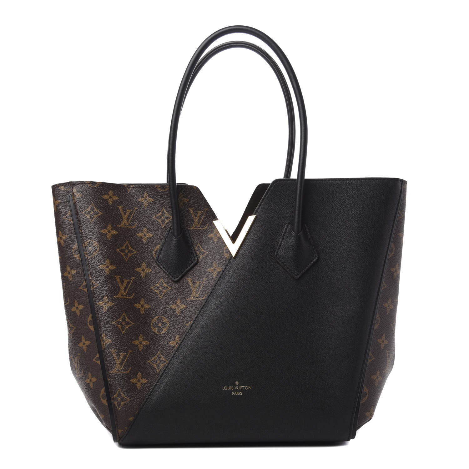 Louis Vuitton Calfskin Monogram Kimono Tote Black 1 of 11