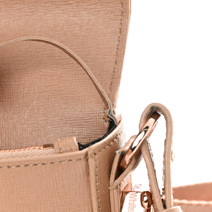 Off-White Saffiano Striped Mini Diag Bag Nude White 12 of 21