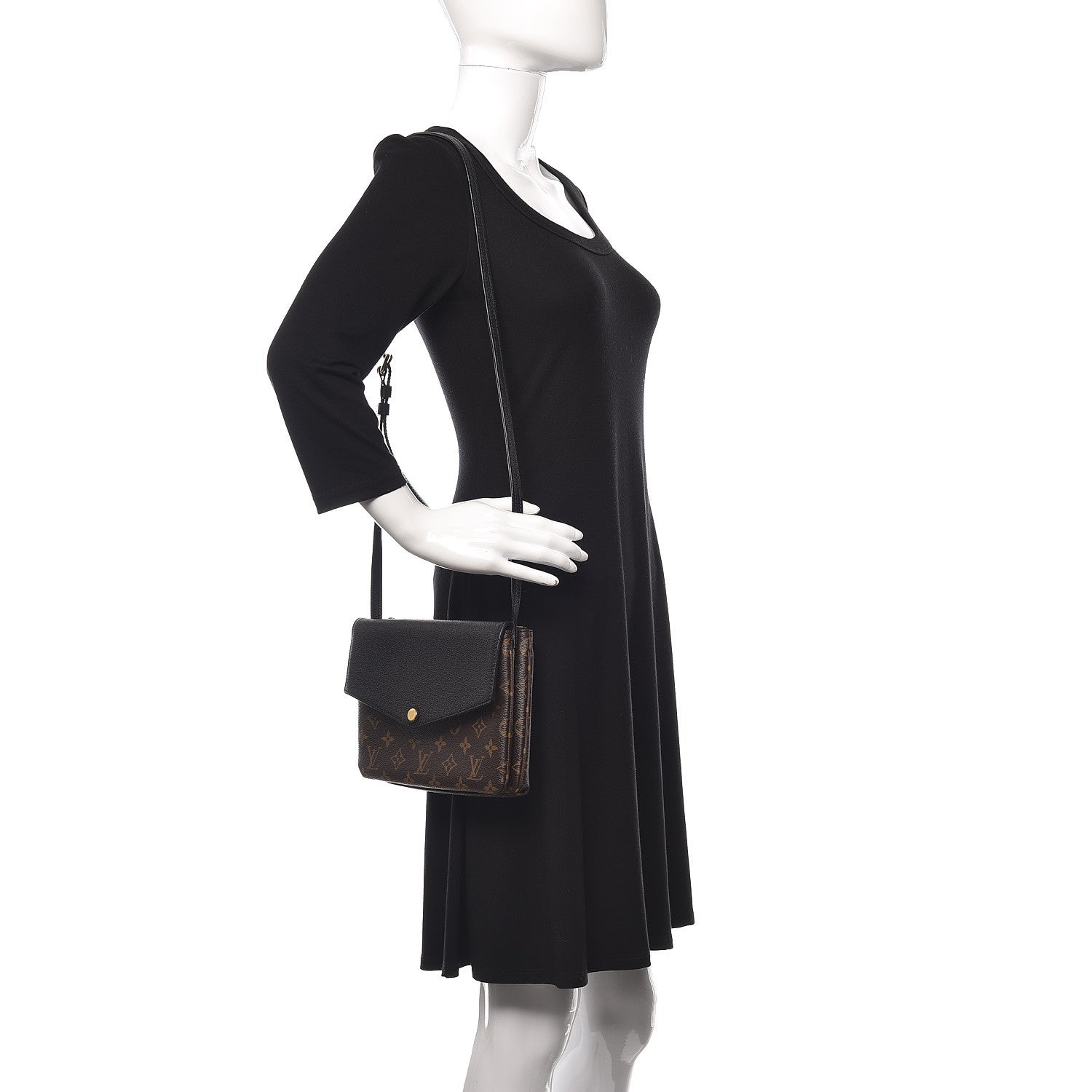 Louis Vuitton Monogram Twice Pochette Black 2 of 15