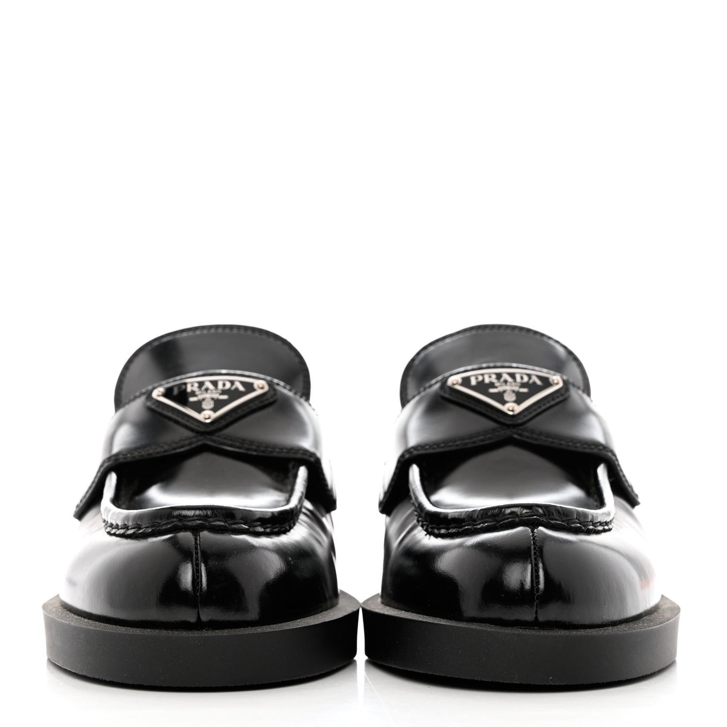 Spazzolato Triangle 40mm Loafer Mules 37.5 Black