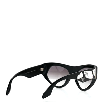 Prada Crystal Voice Sunglasses SPR 21Q Black 4 of 9