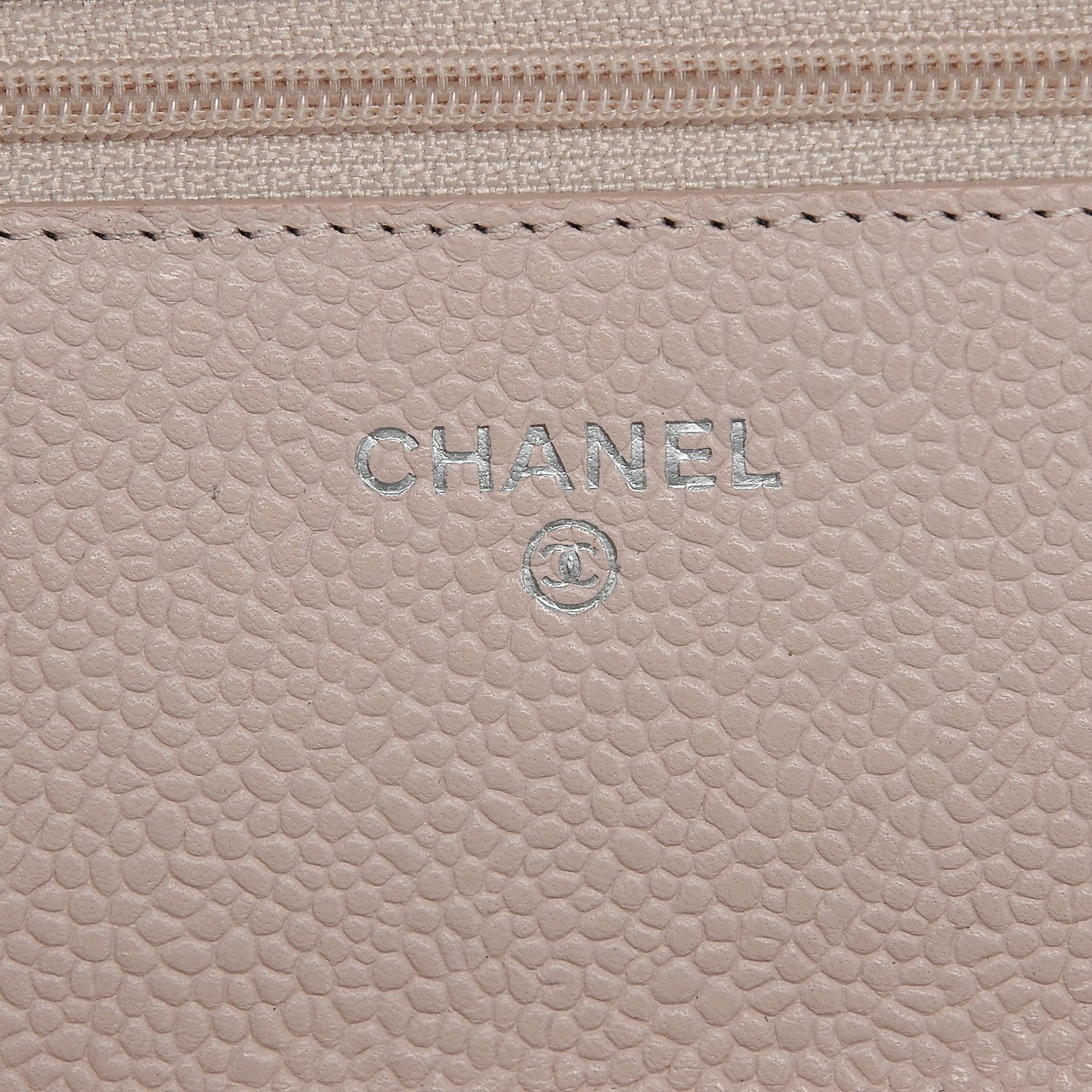 Chanel Pearly Caviar Quilted Wallet On Chain WOC Pink 6 of 8