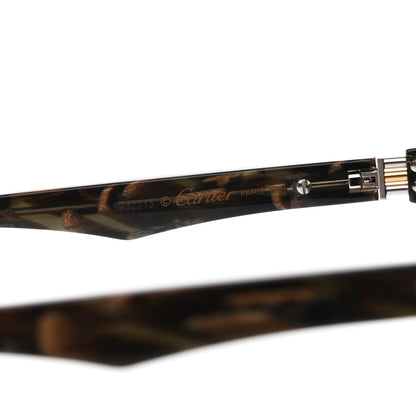 Cartier Acetate Rectangular Sunglasses Brown 5 of 7