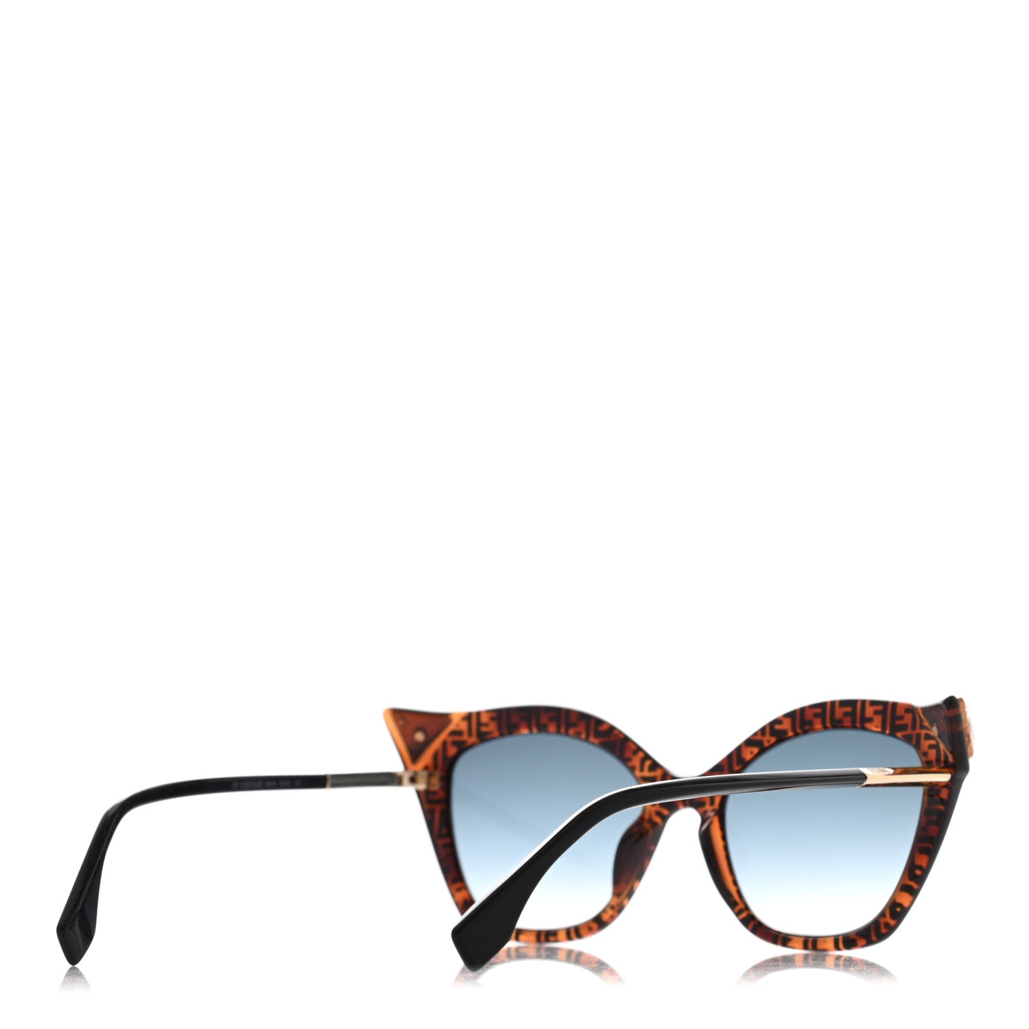 Fendi Cat Eye Iridia Sunglasses FF 0357/S Havana 3 of 7