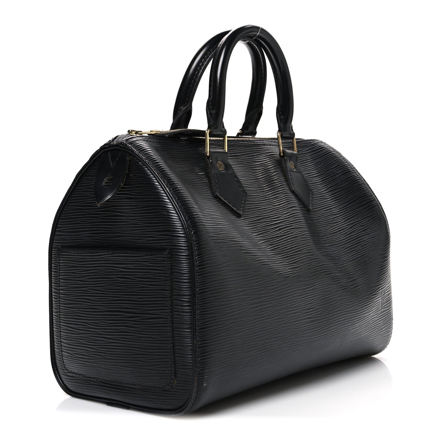 Louis Vuitton Epi Speedy 25 Black 3 of 10