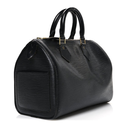 Louis Vuitton Epi Speedy 25 Black 3 of 10
