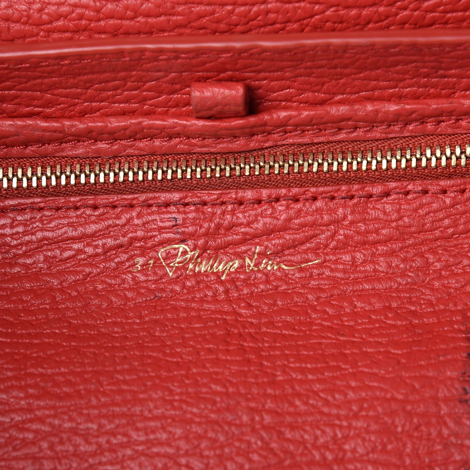 3.1 Phillip Lim 3.1 Textured Calfskin Mini Pashli Satchel Red 6 of 16