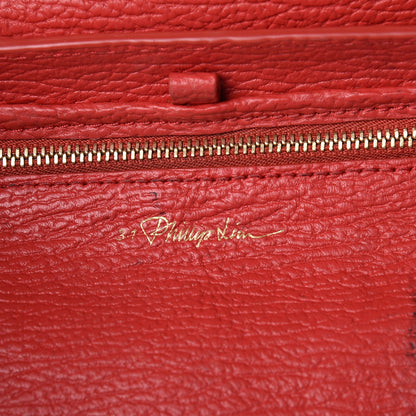 3.1 Phillip Lim 3.1 Textured Calfskin Mini Pashli Satchel Red 6 of 16