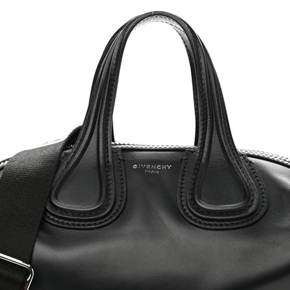 Givenchy Waxed Calfskin Small Nightingale Logo Strap Black 8 of 10