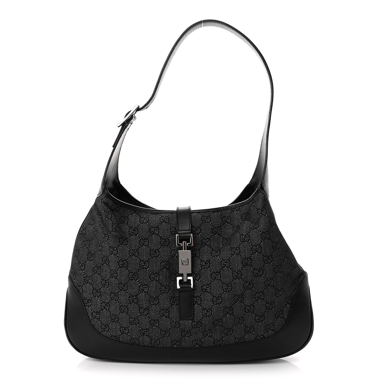 Gucci Monogram Jackie O Hobo Black 1 of 12