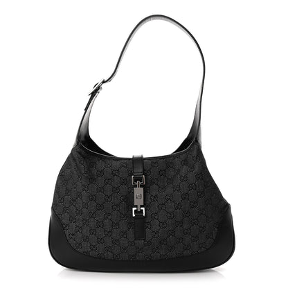Gucci Monogram Jackie O Hobo Black 1 of 12