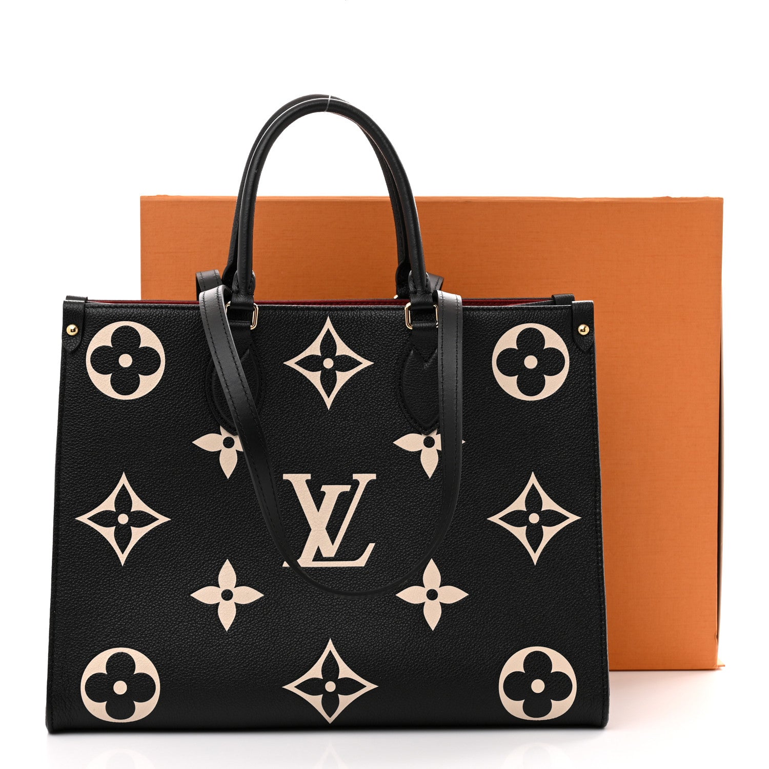 Louis Vuitton Empreinte Monogram Giant Onthego MM Black Beige 10 of 10